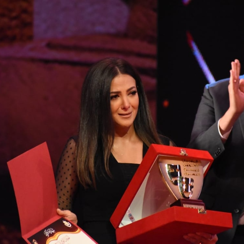 دنيا سمير غانم- صورة من حساب المهرجان القومي للمسرح على فيسبوك