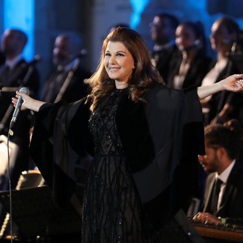 ماجدة الرومي في حفلها بمهرجان جرش- صورة من حساب مهرجان جرش بتويتر