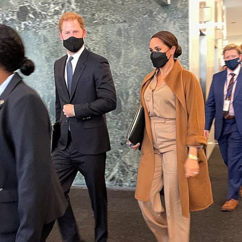 الأمير هاري وميغان ماركل في اجتماع بمقر الأمم المتحدة في نيويورك
