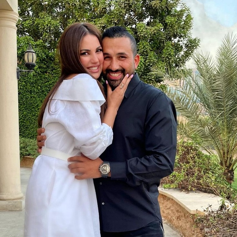 درة وزوجها هاني سعد- صورة من حساب هاني سعد على انستقرام