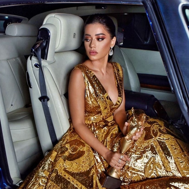 رحمة رياض في موريكس دور- صورة من حسابها على انستقرام