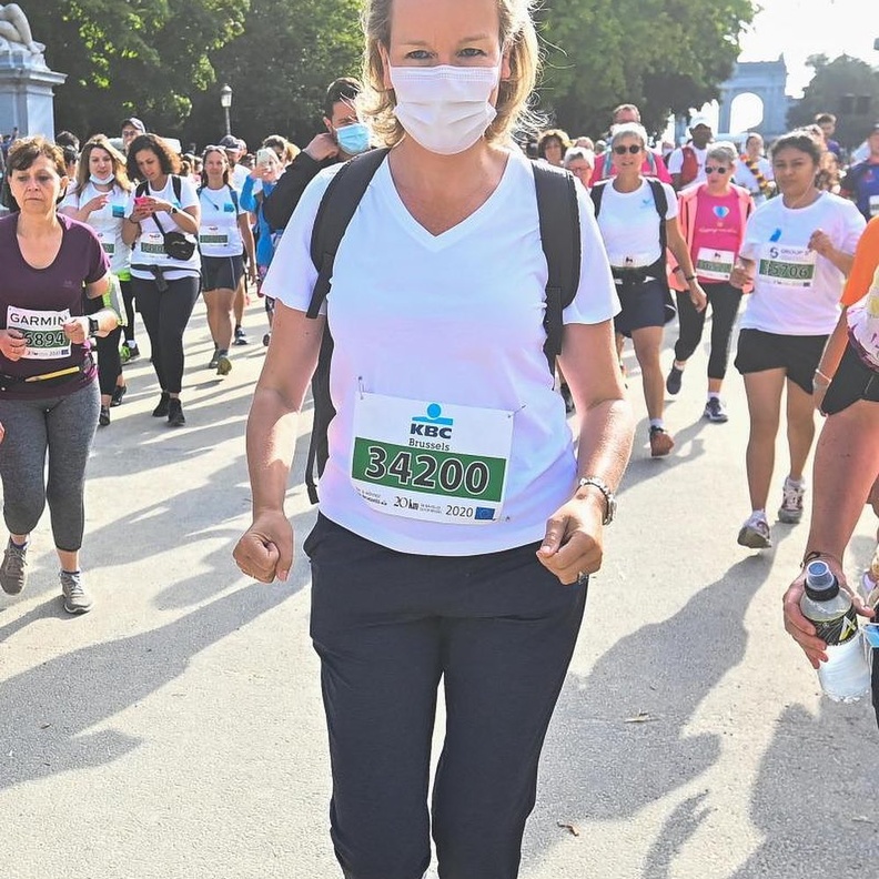 الملكة ماتيلد تشارك في ماراثون بروكسيل