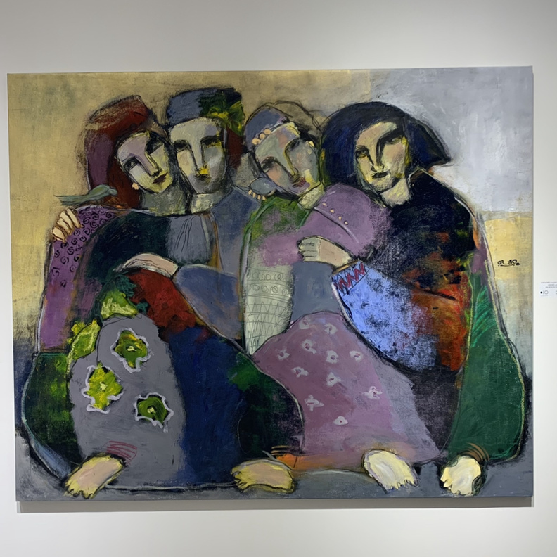 إحدى أعمال الفنانة عالية الفارسي- المصدر فيصل البلال