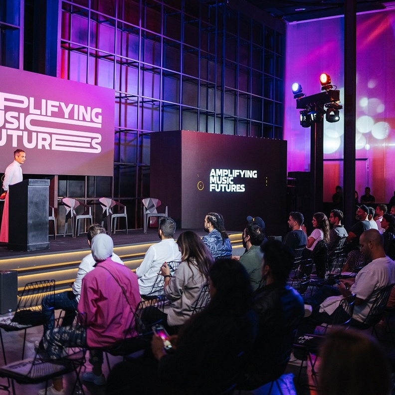 جانب من إعلان تفاصيل التذاكر وبرنامج فعاليات مؤتمر الموسيقى XP