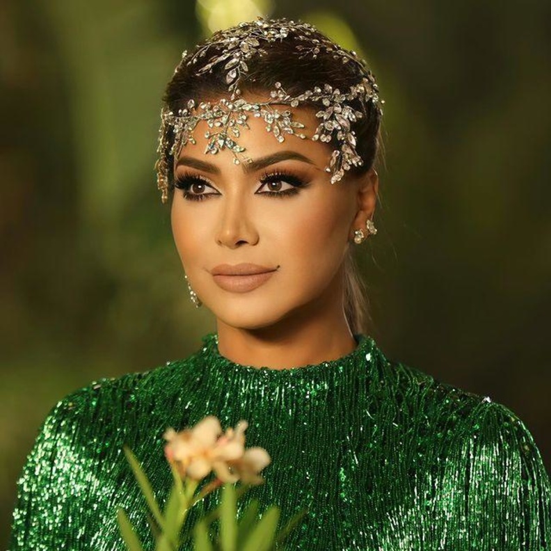 إكسسوار يزين تسريحة ذيل الحصان بأسلوب نوال الزغبي