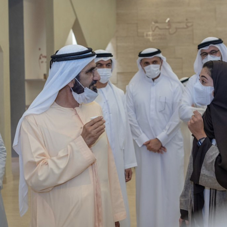 الشيخ محمد بن راشد يزور مطعم سرد في جناح السعودية إكسبو 2020 دبي