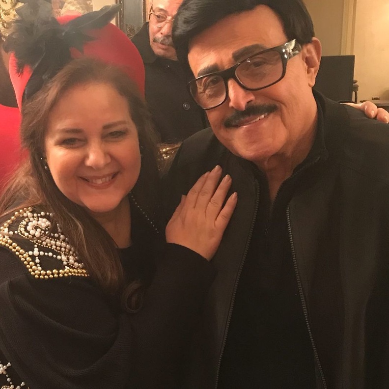 سمير غانم تزوج من الفنانة عبد العزيز على الرغم من انه يكبرها باكثر من 20 عاما- الصورة من انستغرام ايمي سمير غانم