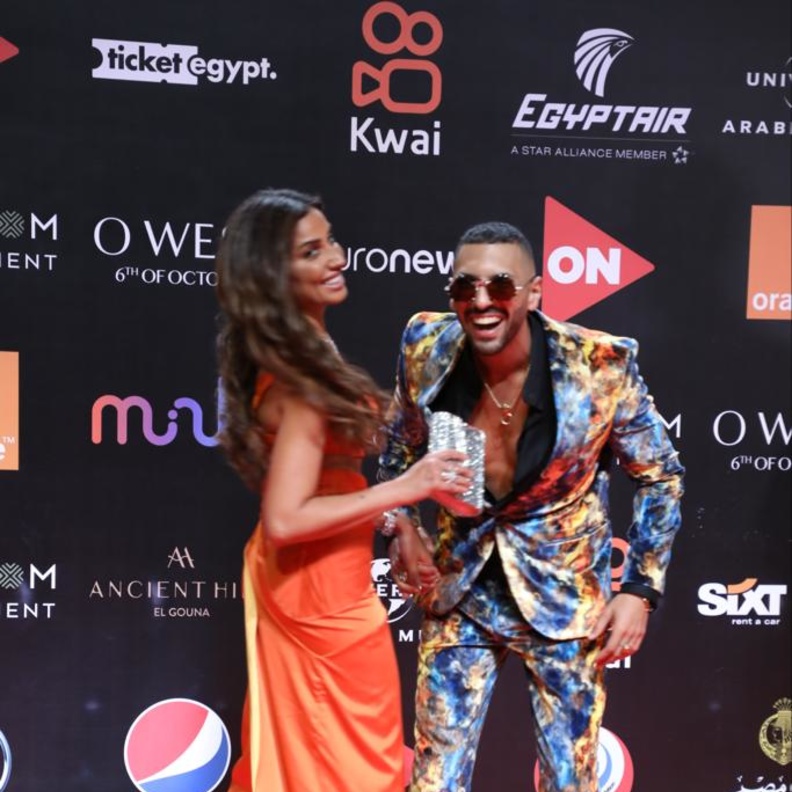 حسن ابو الروس ودينا الشربيني