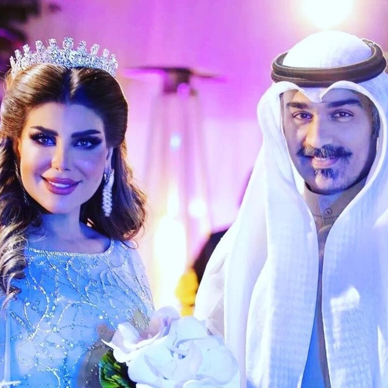 إلهام الفضالة وزوجها شهاب جوهر