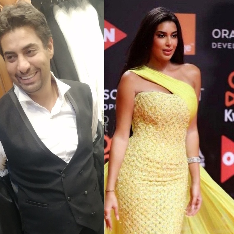 ياسمين صبري وشقيقها بلال