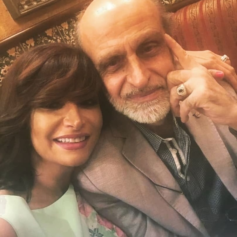 رشا شربتجي ووالدها