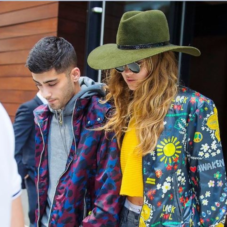 جيجي حديد وزين مالك