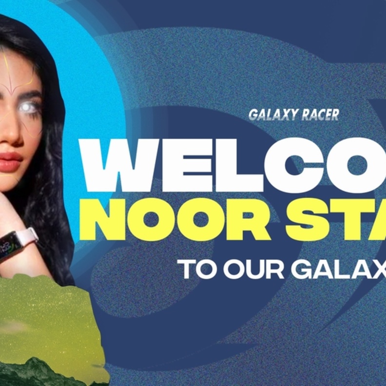 اليوتيوبر نور ستارز توقع  مع غلاكسي رايسر Galaxy Racer