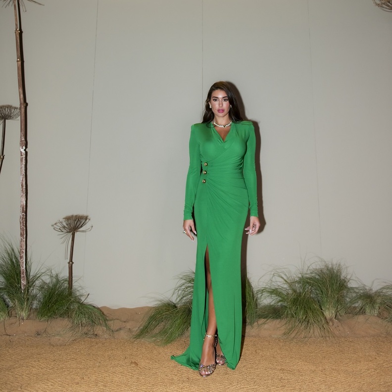 ياسمين صبري في اطلالة ساحرة من دار المصمم الأزياء العالمي ايلي صعب