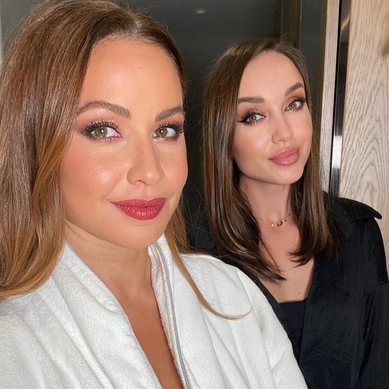 ريا ابي راشد بمكياج وردي ناعم - صورة من انستغرام Alexandra Shemetova