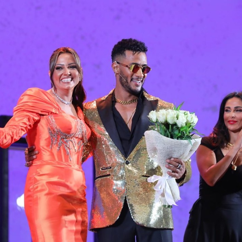 محمد رمضان وبشرى