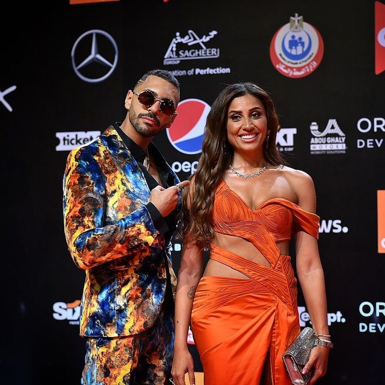 دينا الشربيني وحسن ابو الروس