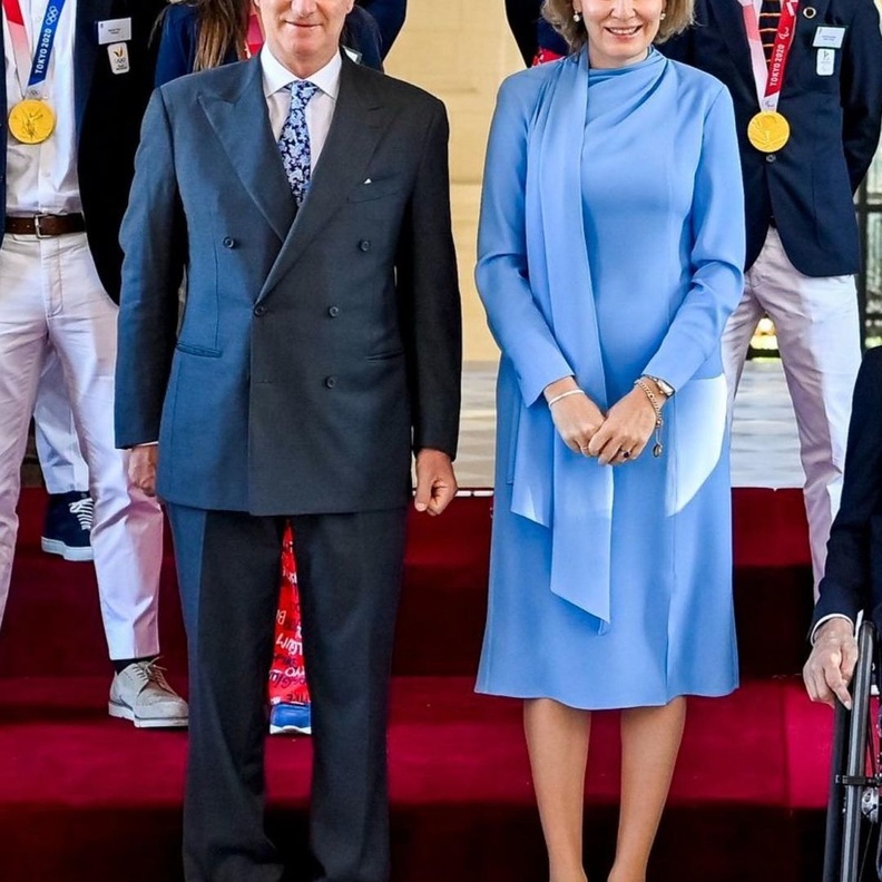 ملك وملكة بلجيكا يستقبلان الفائزين بالميداليات في أولمبياد طوكيو