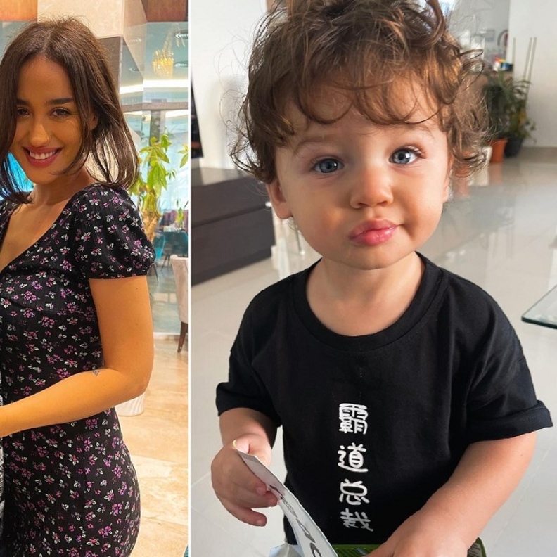 نينا عبد الملك تكشف لأول مرة عن صور ابنها وجماله يخطف أنظار الجمهور