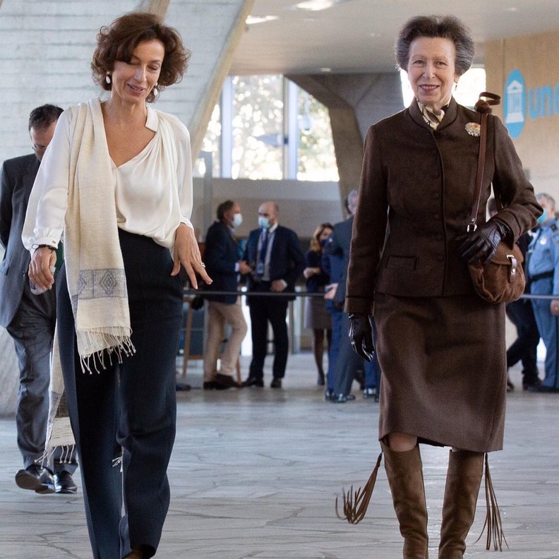 الأميرة آن تشارك في احتفالات الذكرى 75 لتأسيس اليونسكو