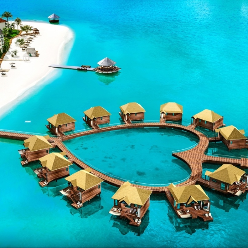 أكواخ رائعة على شواطئ جاميكا