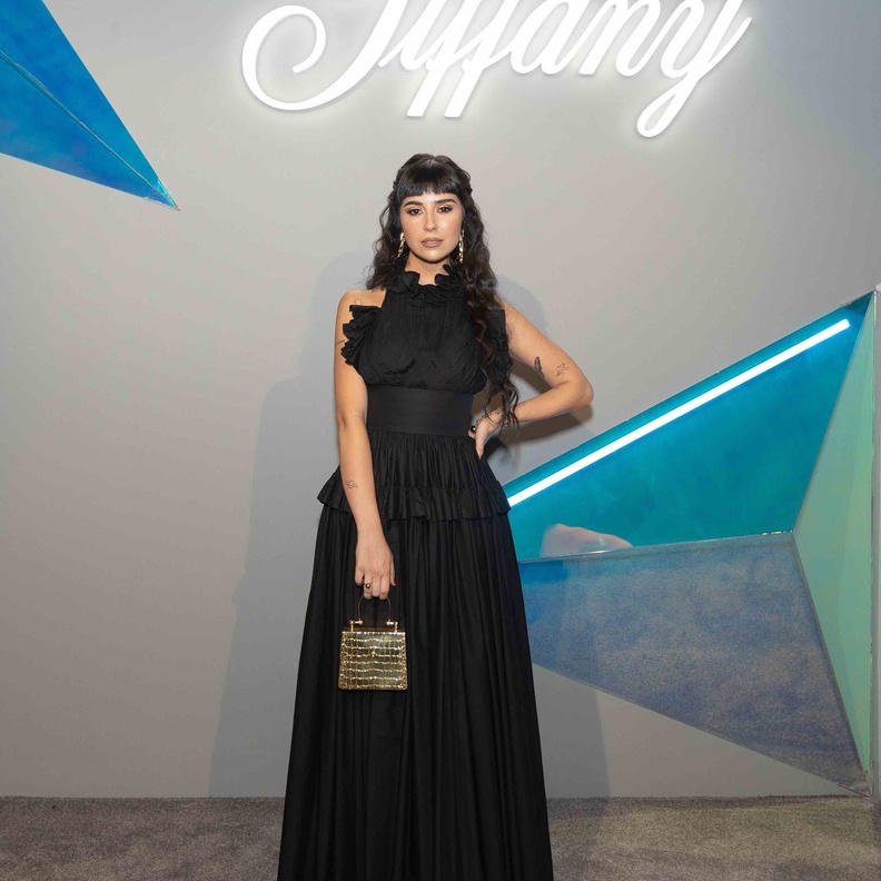 اطلالة زينا مكي بفستان اسود فاخر حمل توقيع دار Jad Soda