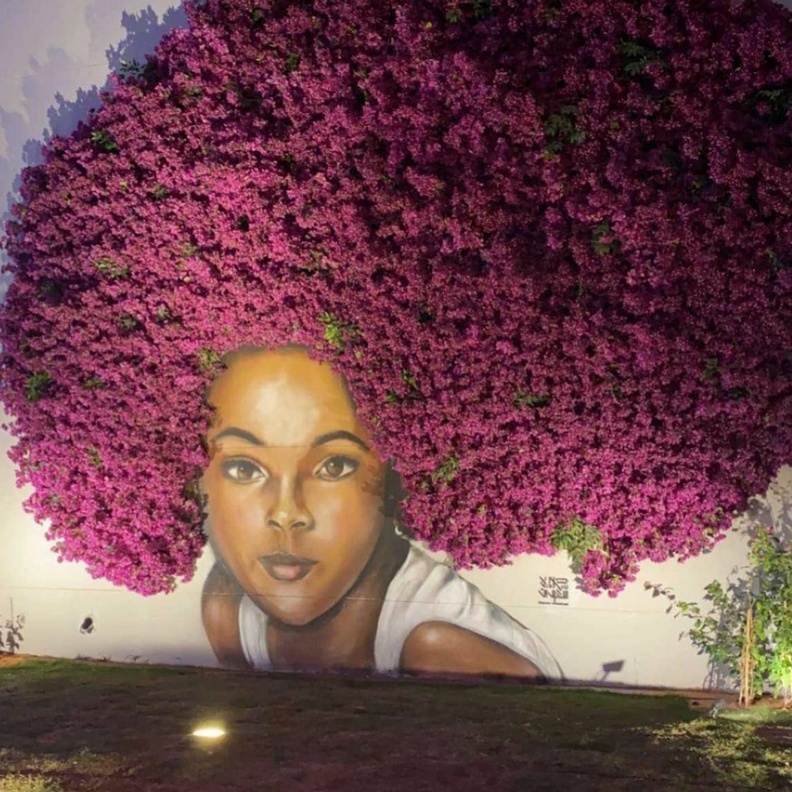 جانب من عمل الفنانة نورة بن سعيدان الصورة من حسابها على الانستجرام من تصوير المصور رافع