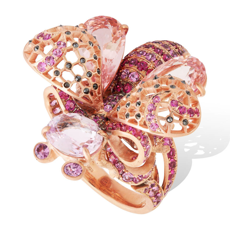 خاتم الفراشة من مجموعة La Vie en Rose من Lydia Courteille