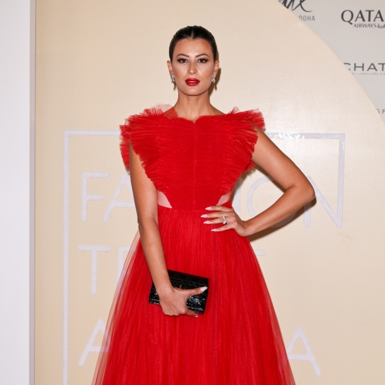 ريم سعيد تألقت بفستان من تصميم Dior تميّز بالكشكش والقماش التول