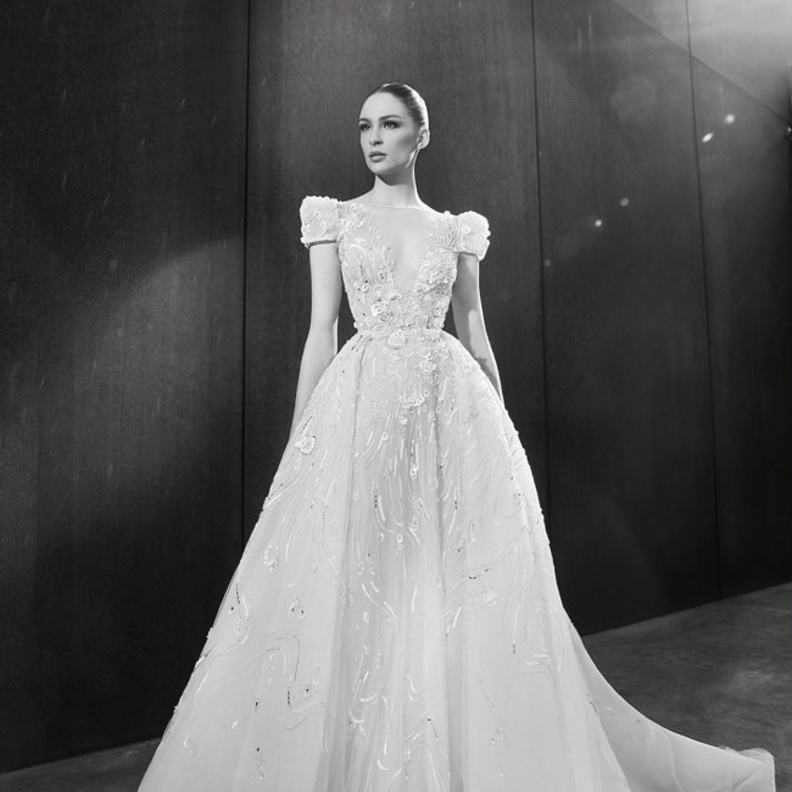 فساتين زفاف بأكمام قصيرة@zuhairmurad