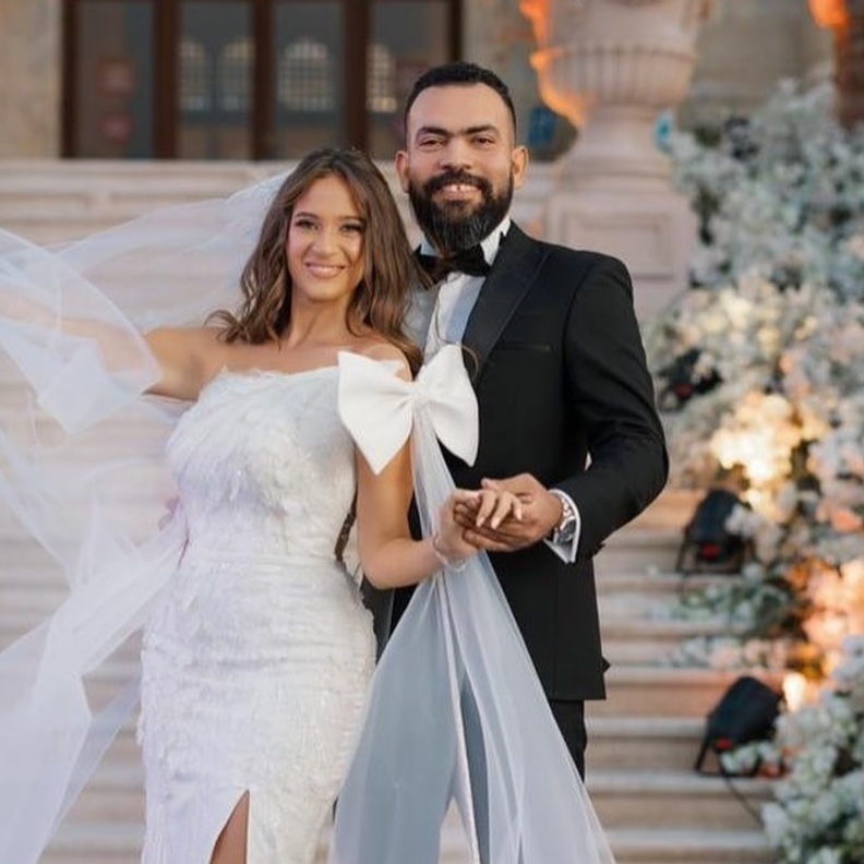 خالد عليش في حفل زفافه