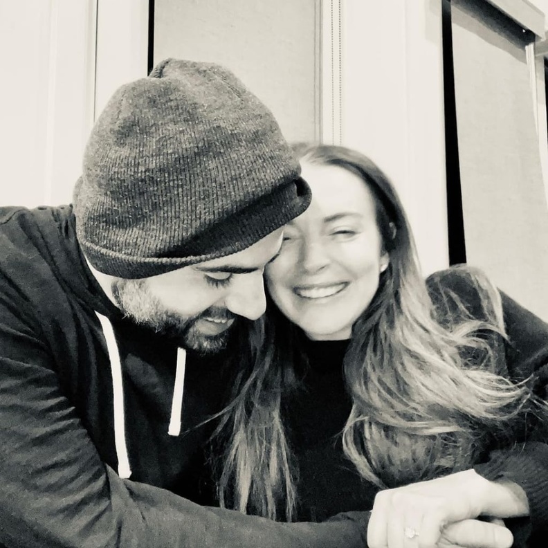 ليندسي لوهان ورجل الأعمال الإماراتي بدر شماس