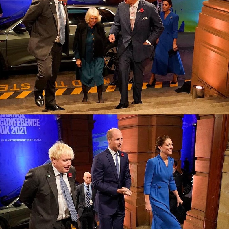 العائلة المالكة البريطانية في حفل افتتاح قمة تغير المناخ