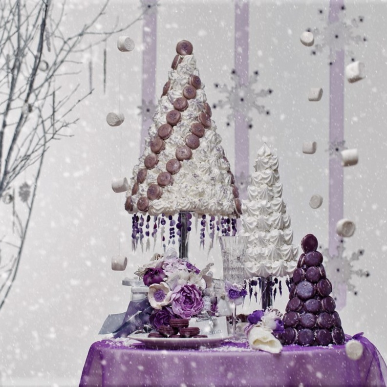 أفكار رائعة لحلوى الزفاف بحلوى أبراج الماكرون