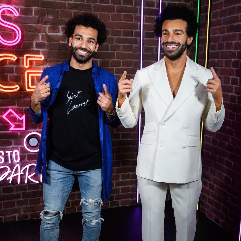 محمد صلاح وتمثاله الشمعي