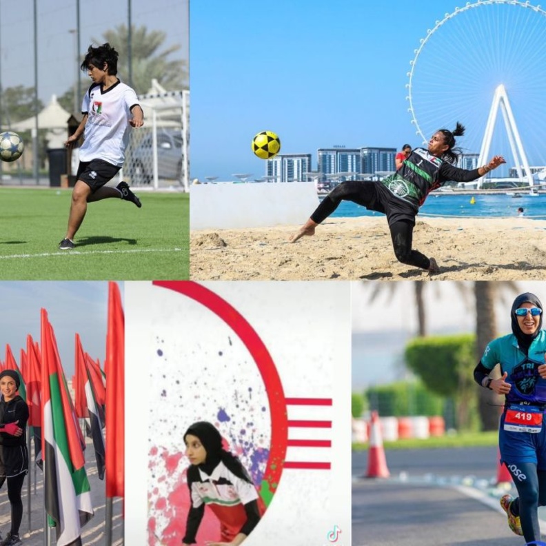إماراتيات حققن انجازات في عالم الرياضة بمناسبة اليوم الوطني الإماراتي