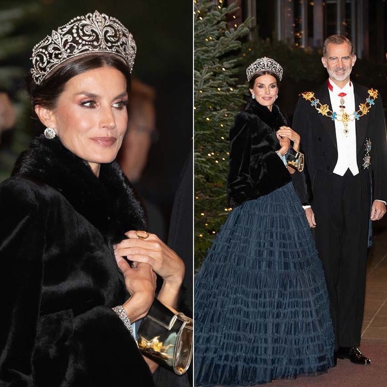 ملك وملكة السويد يستضيفان مأدبة عشاء رسمية لملك وملكة إسبانيا