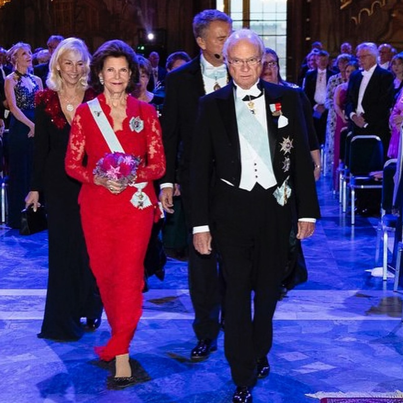 ملك وملكة السويد في التجمع السنوي للأكاديمية الملكية للعلوم الهندسية