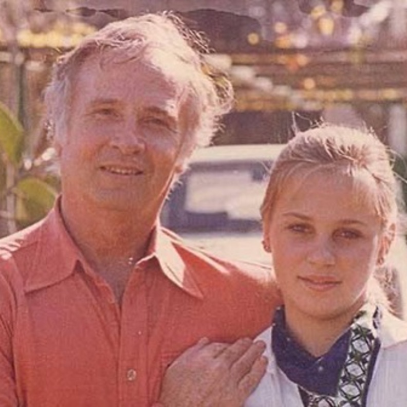 شيرين رضا ووالدها 