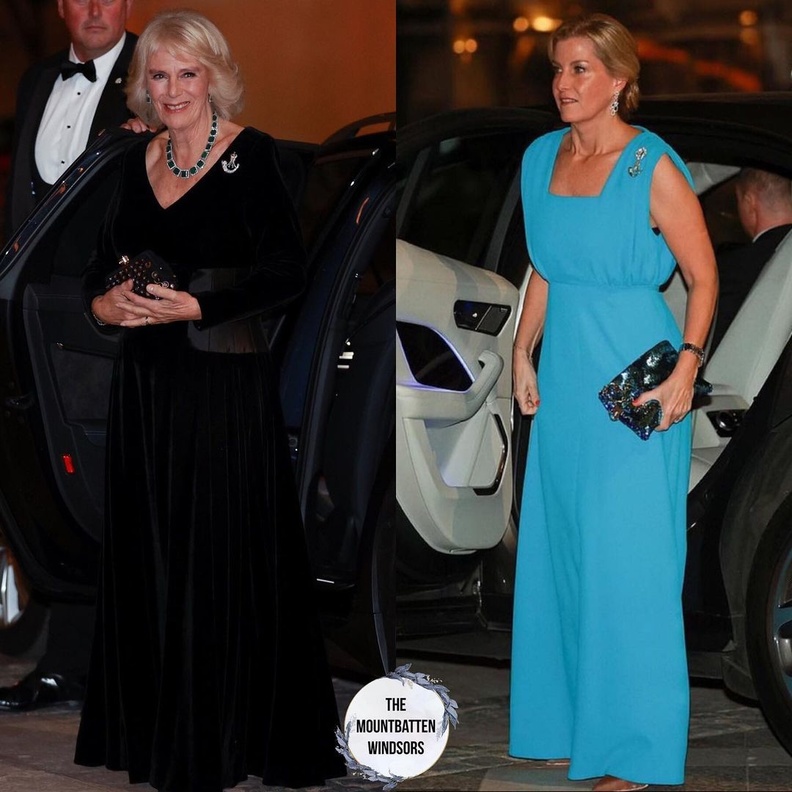 دوقة كورنوال وكونتيسة وسكس في حفل عشاء جوائز Rifles Awards