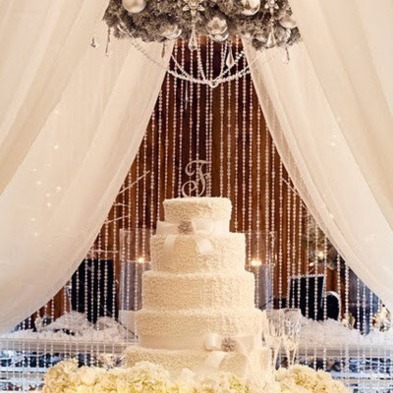 افكار لتزيين ديكور الزفاف في الشتاء  (4)