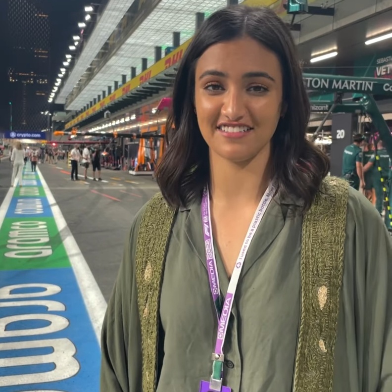 ريما الجفالي تعرب عن سعادتها كسفيرة رسمية لجائزة السعودية الكبرى للفورومولا 1