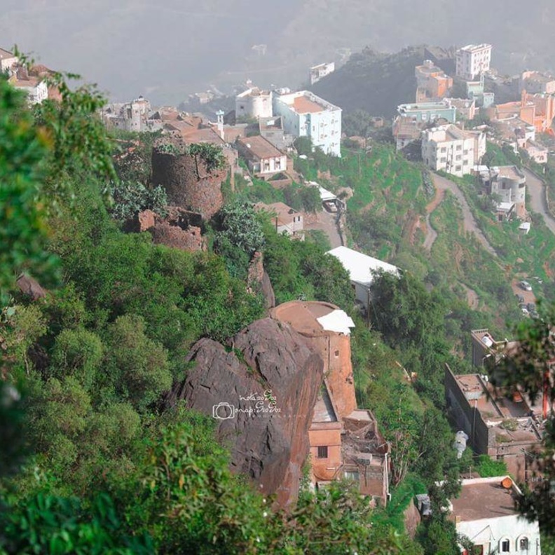  المسطحات الخضراء تزيد من جمال المشهد في فيفاء - المصدر 20s02