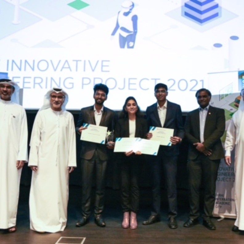 مدينة دبي الأكاديمية العالمية تكرم الفائزين بمسابقة المشروع الهندسي المبتكر