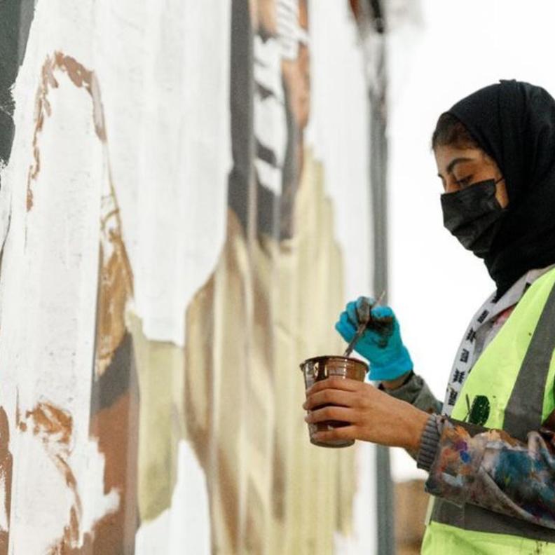 من أعمال الفنانة فاطمة