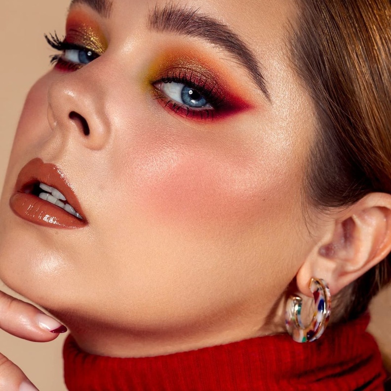 اجمل مكياج باللون الاحمر على طريقة Paulina Tyrala- الصورة من حسابها على انستغرام