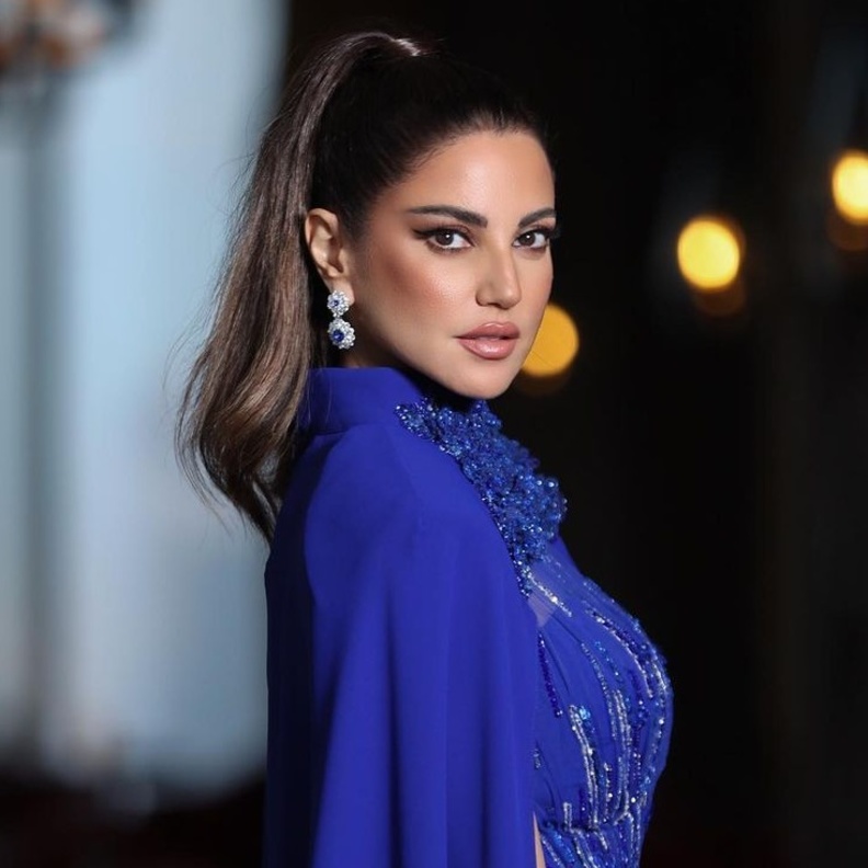 مكياج ترابي على طريقة درة زروق - الصورة من حسابها على انستغرام