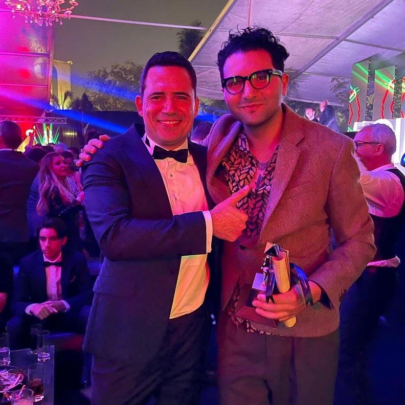 المخرج مهدي هميلي والفنان ظافر العابدين