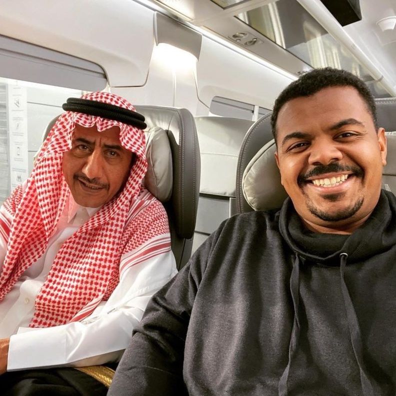 الفنان ناصر القصبي والمخرج محمد الحملي