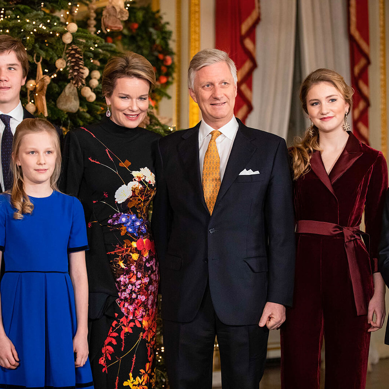 العائلة المالكة البلجيكية تكشف عن شجرتها لعطلة أعياد الميلاد